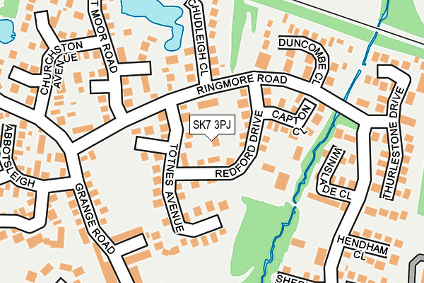 SK7 3PJ map - OS OpenMap – Local (Ordnance Survey)