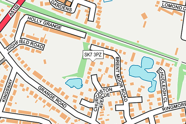 SK7 3PZ map - OS OpenMap – Local (Ordnance Survey)