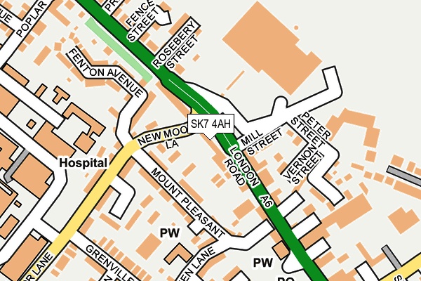 SK7 4AH map - OS OpenMap – Local (Ordnance Survey)