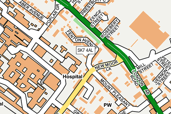 SK7 4AL map - OS OpenMap – Local (Ordnance Survey)