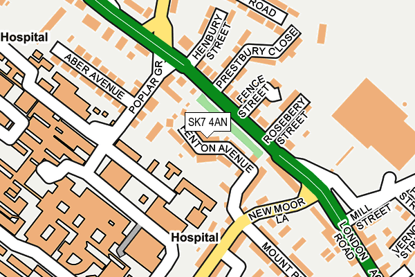 SK7 4AN map - OS OpenMap – Local (Ordnance Survey)
