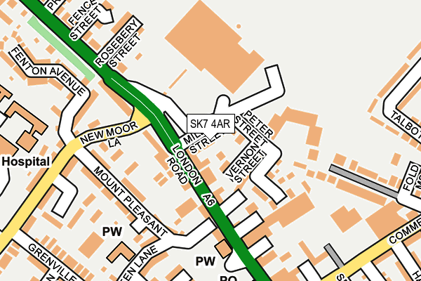 SK7 4AR map - OS OpenMap – Local (Ordnance Survey)