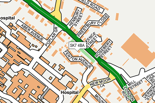 SK7 4BA map - OS OpenMap – Local (Ordnance Survey)