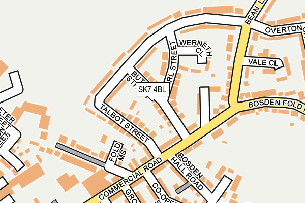 SK7 4BL map - OS OpenMap – Local (Ordnance Survey)