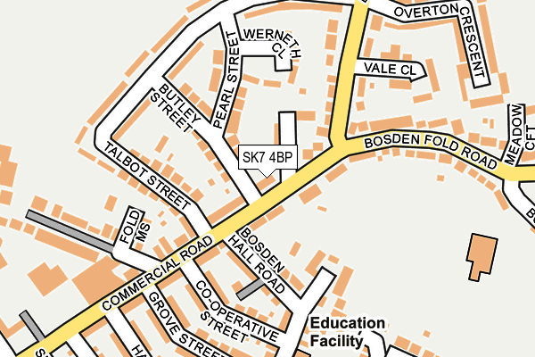 SK7 4BP map - OS OpenMap – Local (Ordnance Survey)