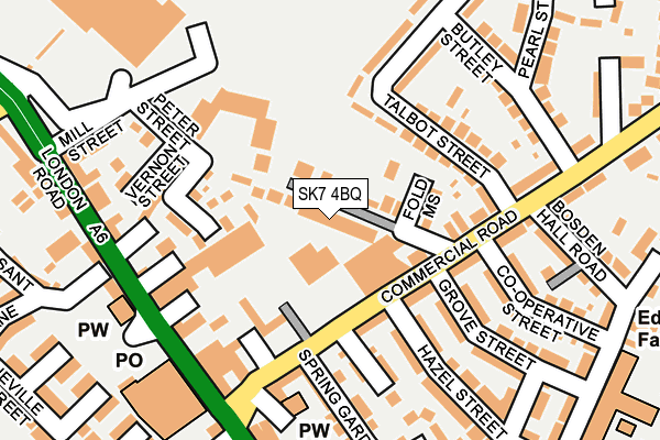 Map of HAZEL GROVE TYRES LTD at local scale