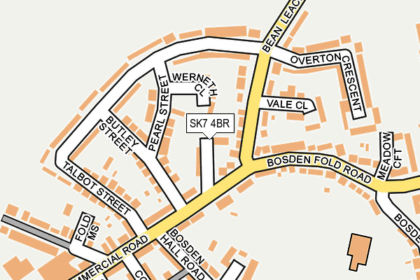 SK7 4BR map - OS OpenMap – Local (Ordnance Survey)