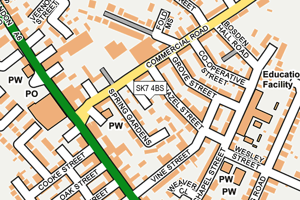 SK7 4BS map - OS OpenMap – Local (Ordnance Survey)