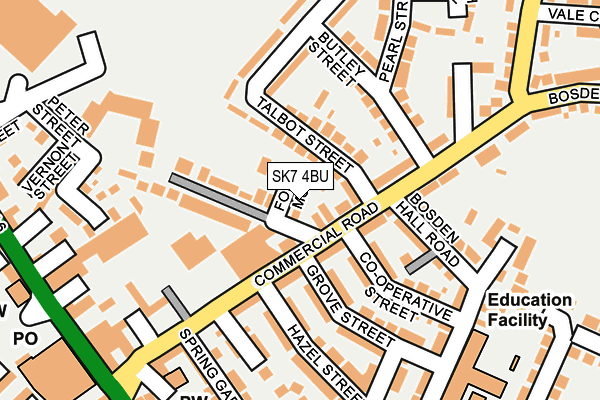 SK7 4BU map - OS OpenMap – Local (Ordnance Survey)