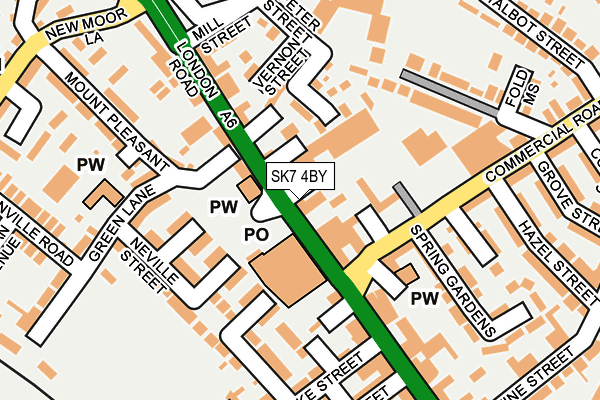 SK7 4BY map - OS OpenMap – Local (Ordnance Survey)