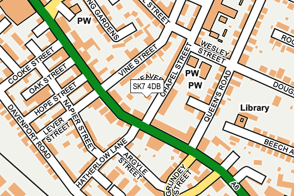 SK7 4DB map - OS OpenMap – Local (Ordnance Survey)