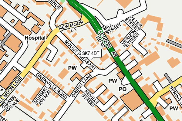 SK7 4DT map - OS OpenMap – Local (Ordnance Survey)