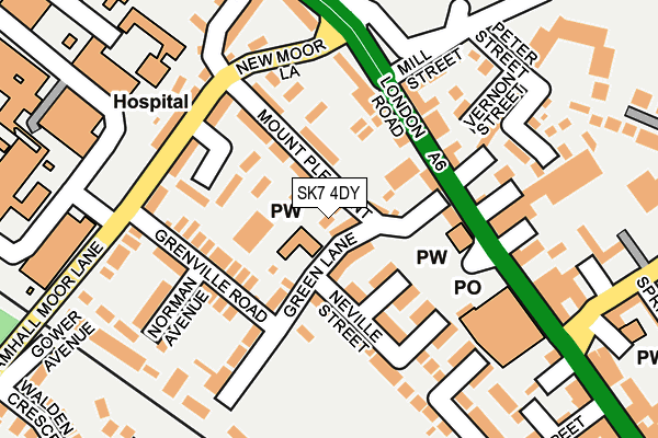 SK7 4DY map - OS OpenMap – Local (Ordnance Survey)