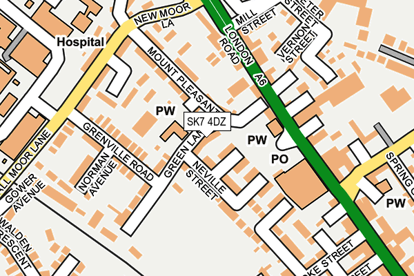 SK7 4DZ map - OS OpenMap – Local (Ordnance Survey)
