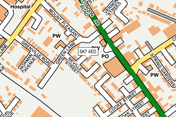 SK7 4ED map - OS OpenMap – Local (Ordnance Survey)