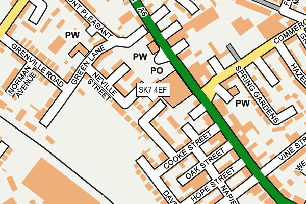 SK7 4EF map - OS OpenMap – Local (Ordnance Survey)