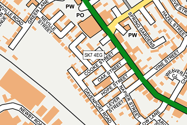 SK7 4EG map - OS OpenMap – Local (Ordnance Survey)