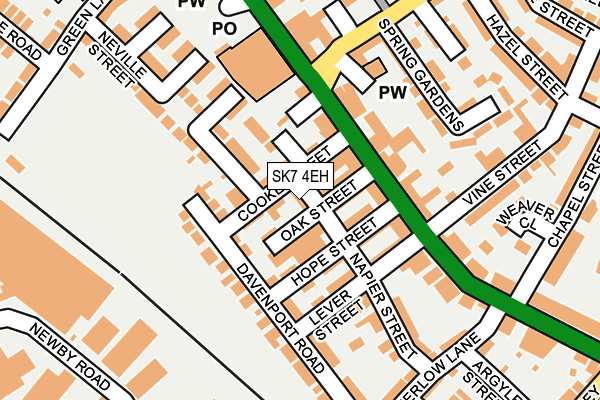 SK7 4EH map - OS OpenMap – Local (Ordnance Survey)