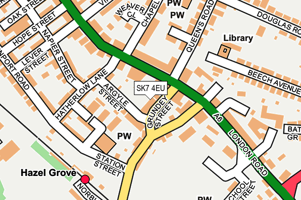 SK7 4EU map - OS OpenMap – Local (Ordnance Survey)