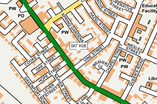 SK7 4GB map - OS OpenMap – Local (Ordnance Survey)