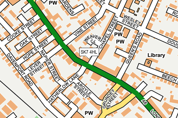 SK7 4HL map - OS OpenMap – Local (Ordnance Survey)