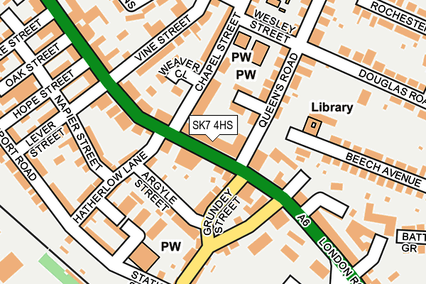 SK7 4HS map - OS OpenMap – Local (Ordnance Survey)
