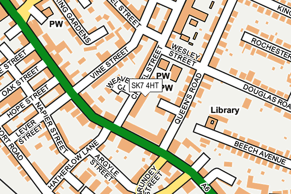 SK7 4HT map - OS OpenMap – Local (Ordnance Survey)