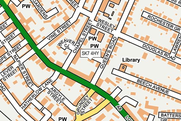 SK7 4HY map - OS OpenMap – Local (Ordnance Survey)