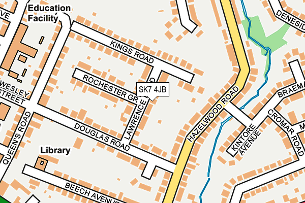 SK7 4JB map - OS OpenMap – Local (Ordnance Survey)