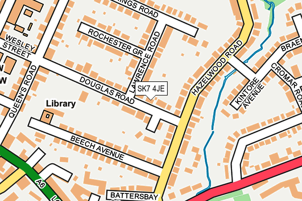 SK7 4JE map - OS OpenMap – Local (Ordnance Survey)