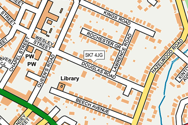 SK7 4JG map - OS OpenMap – Local (Ordnance Survey)