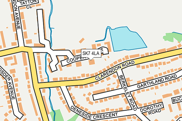 SK7 4LA map - OS OpenMap – Local (Ordnance Survey)