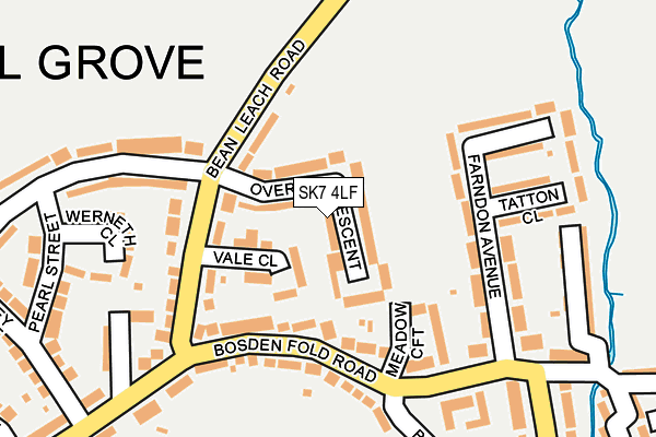 SK7 4LF map - OS OpenMap – Local (Ordnance Survey)