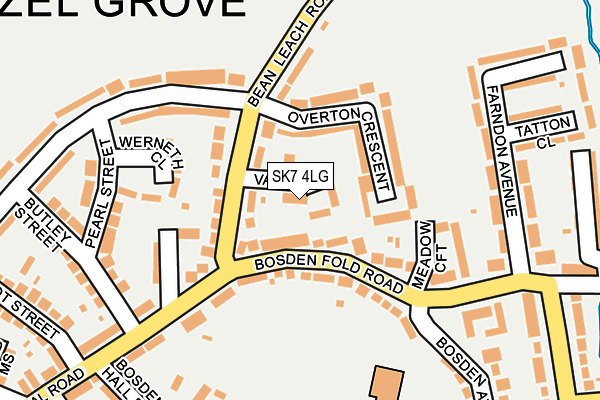 SK7 4LG map - OS OpenMap – Local (Ordnance Survey)