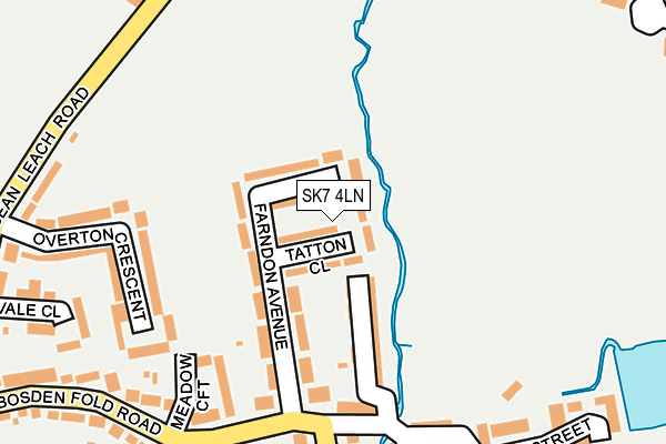 SK7 4LN map - OS OpenMap – Local (Ordnance Survey)