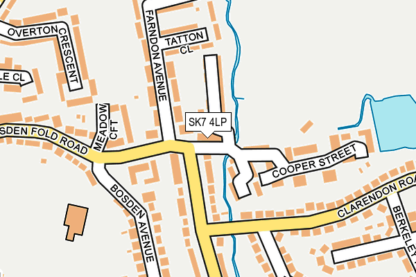 SK7 4LP map - OS OpenMap – Local (Ordnance Survey)