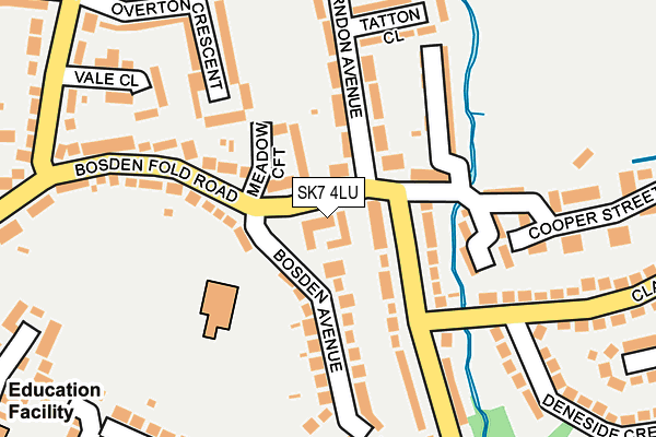 SK7 4LU map - OS OpenMap – Local (Ordnance Survey)