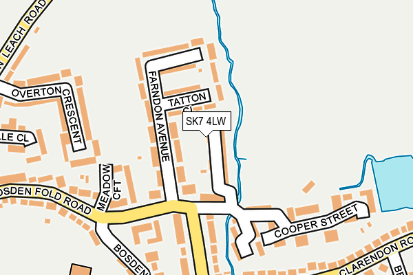 SK7 4LW map - OS OpenMap – Local (Ordnance Survey)