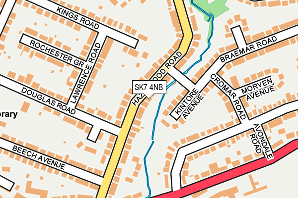 SK7 4NB map - OS OpenMap – Local (Ordnance Survey)