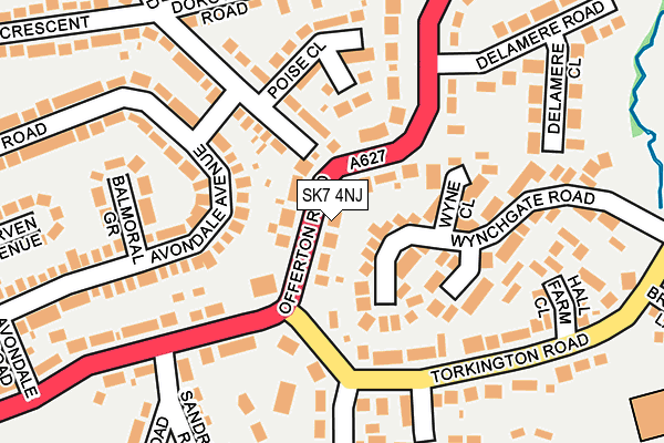 SK7 4NJ map - OS OpenMap – Local (Ordnance Survey)