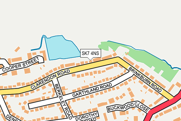 SK7 4NS map - OS OpenMap – Local (Ordnance Survey)
