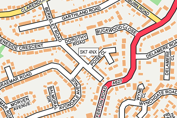 SK7 4NX map - OS OpenMap – Local (Ordnance Survey)