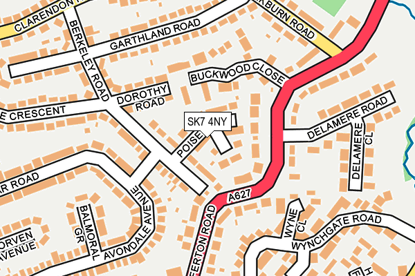 SK7 4NY map - OS OpenMap – Local (Ordnance Survey)