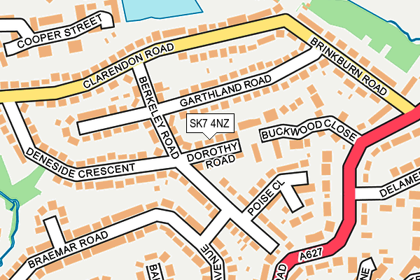 SK7 4NZ map - OS OpenMap – Local (Ordnance Survey)