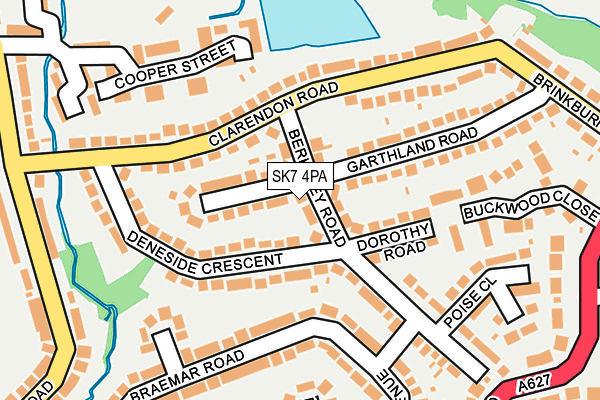SK7 4PA map - OS OpenMap – Local (Ordnance Survey)