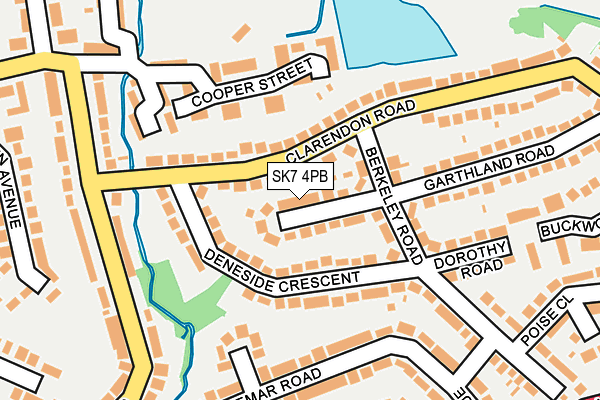 SK7 4PB map - OS OpenMap – Local (Ordnance Survey)