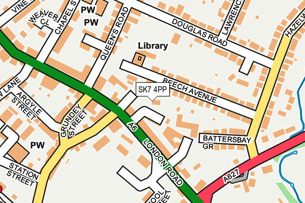 SK7 4PP map - OS OpenMap – Local (Ordnance Survey)