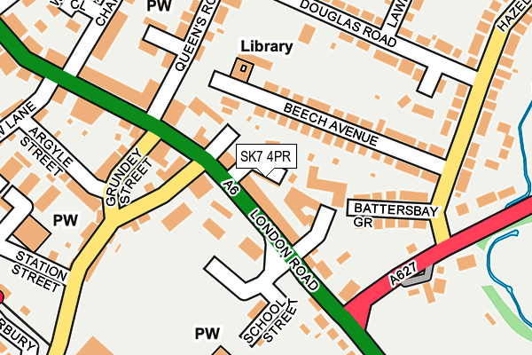 SK7 4PR map - OS OpenMap – Local (Ordnance Survey)