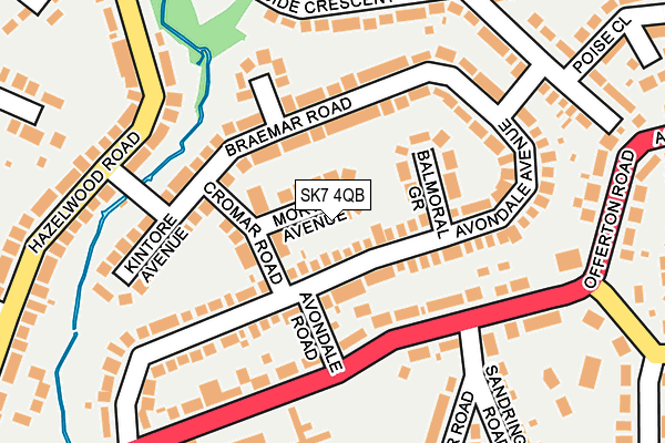 SK7 4QB map - OS OpenMap – Local (Ordnance Survey)