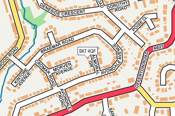SK7 4QF map - OS OpenMap – Local (Ordnance Survey)